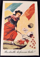 N°815/45   Carte Postale Ancienne  WW1 Au Diable le Fumier de Boche  Non Ecrite