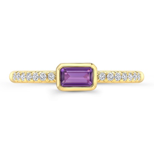 14k jaune émeraude coupe - 14k,