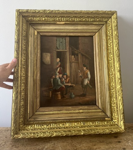 Peinture flamande 19eme xix - peinture,
