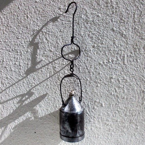 Ancienne lampe huile - lampe, mineur