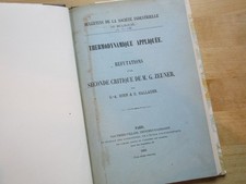 THERMODYNAMIQUE APPLIQUEE REFUTATIONS SECONDE CRITIQUE DE ZEUNER 1883 HIRN