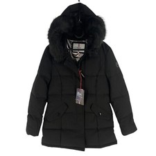 Parka À Capuche Femme Noire