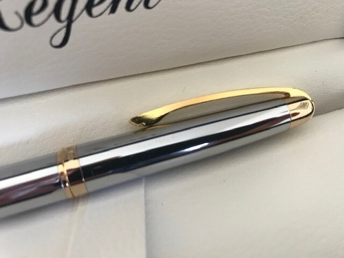 Stylo roller chrome - chrome, bagues