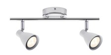 Spotlight Paulmann 2Simple LED 2x3,5W GU10 230V Blanc/Chrome Métal