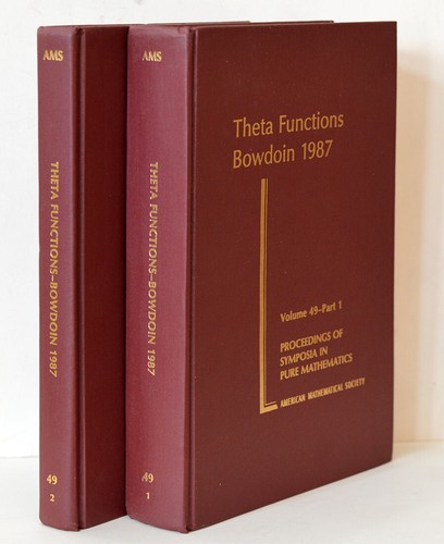 Theta functions bowdoin 1987 - functions,