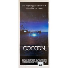 COCOON Vintage Movie Poster  - 13x30 in. - 1985 - Ron Howard, Don Ameche