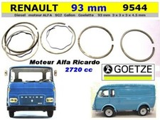 Segments GO moteur RENAULT SG2 Galion Goelette diesel ALFA 93 mm STD
