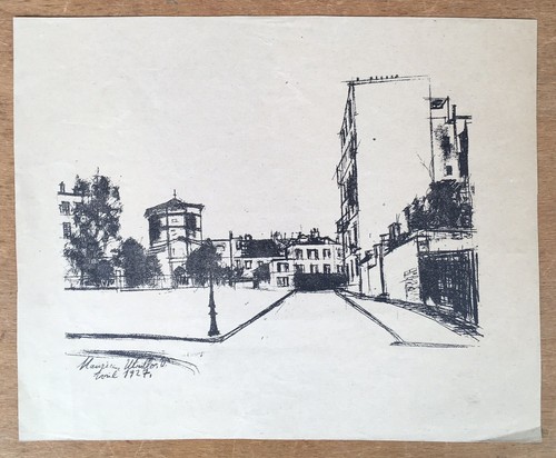 Lithographie maurice utrillo - lithographie,