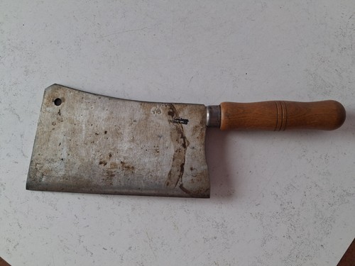 Ancienne feuille boucher - feuille, de