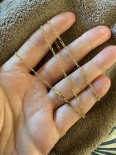 Chaîne maille alternée or 14