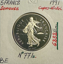 5 FRANCS SEMEUSE - 1991 -