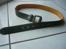 Ceinture cuir vert sapin 100 cm 
