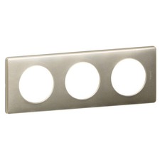 Legrand CELIANE 68903 - Plaque Triple TITANE Anodisé Celiane