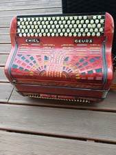 Magnifique Accordéon Vintage ( Paolo Soprani ) rouge Lenglois 