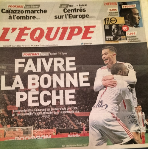 Equipe mars 2022 lyon - l'equipe,