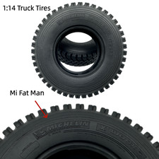 Rubber Tires for Tamiya 1/14
