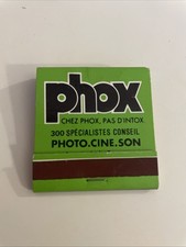 Pochettes d’allumettes pub