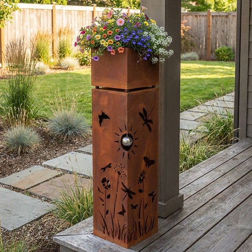 Pot fleurs colonne - fleurs,