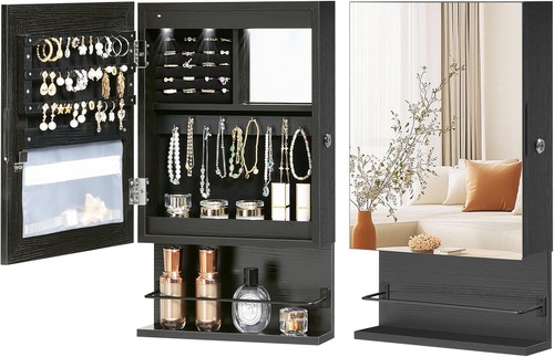 Wall mounted jewelry - mounted, cabinet