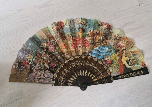 Joli eventail vintage - eventail, espagnol