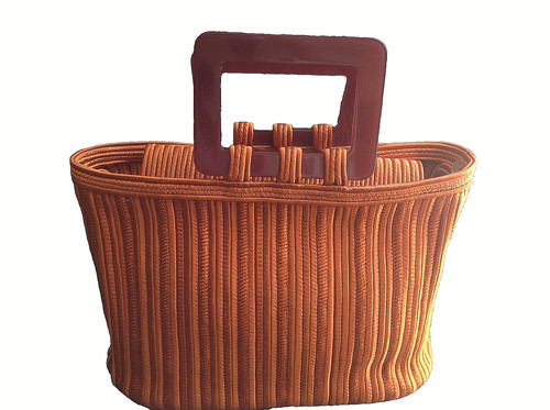 Sac vintage soie tressee - vintage, en