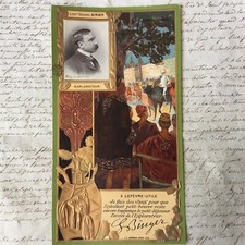 Chromo LU gaufré LEFEVRE UTILE Lieutenant Colonel BINGER Explorateur 1900