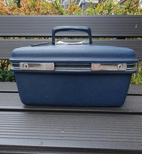 70er Années Lufthansa Samsonite Boite Beauté Coffret à Maquillage Vintage Rare