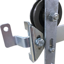 Porte de Grange Beschlagset Roulette Coulée Avec Rail Guidage pour Coulissante