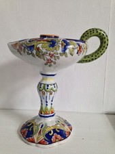 Bougeoir en faience Boulogne