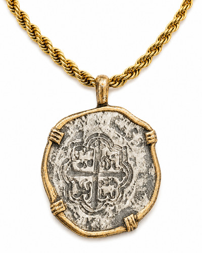 Atocha coin pendant necklace - coin,