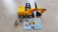 Playmobil - 9888 - Excavateur Pelleteuse travaux chantier - Complet Comme neuf