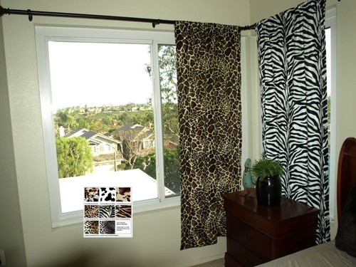 Animal print curtains 2 - print, (2