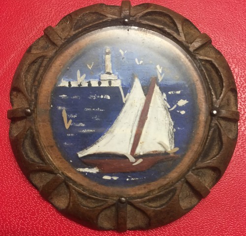 Ancienne broche bois - broche, en