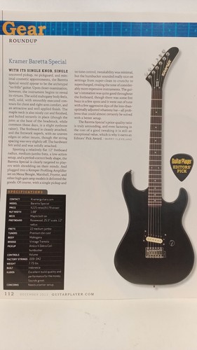 Kramer baretta special 2012 - special,