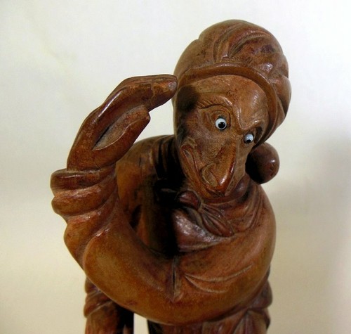 Vtg hand carved wood - hand,