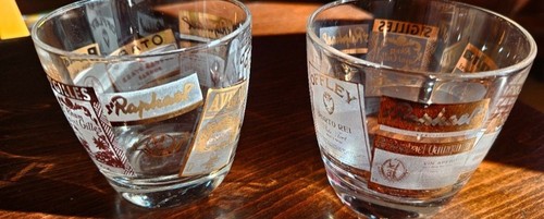 Lot 2cverres vintage - lot, de