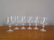 6 verres à  vin en cristal d'Arques ? Bayel ?  modèle Vendôme H 14 cm """