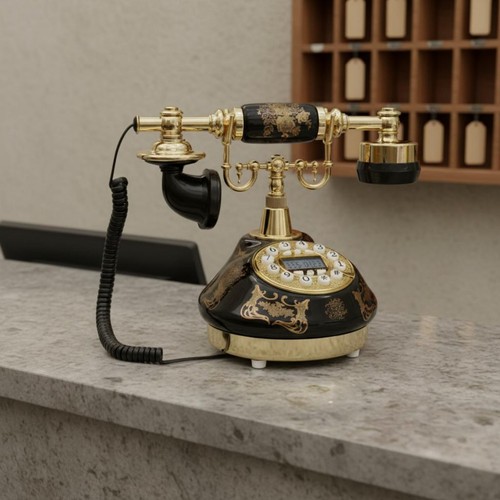 Téléphone fixe rétro - fixe, en