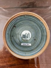 assiette deco en grès et étain Pierre Digean avec St Brieuc