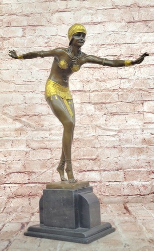 Chiparus style bronze dancer - chiparus,