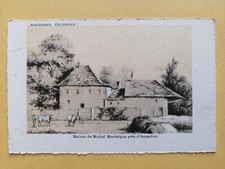 CPA Guyenne Gravure Dessin Ancien MAISON de Michel de MONTAIGNE près d'ARCACHON