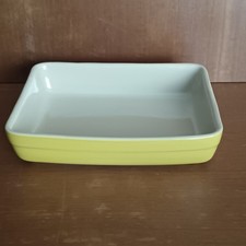 Plat À Gratin En Céramique Jaune, Rectangle 20X24CM, Plat À Four