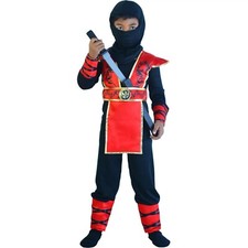 Costume Déguisement Ninja César Gamme Deluxe F809-002 Enfant 5-7 Ans en Boîte 