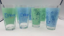 St. Yorre - 8 verres humoristiques - sérigraphies Wolinski - Collector - Bistrot