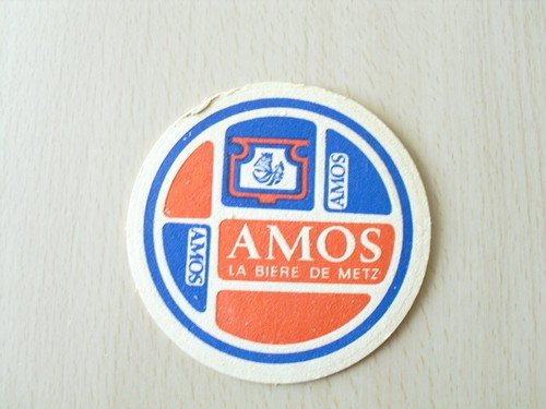 Sous bock amos - amos, bière