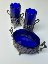 ANCIEN Jardinière et 2 vases