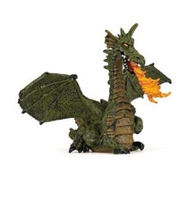 Papo 39025 Dragon Cracheur De Feu Avec Ailes Vert 10 Cm Contes Et Légendes