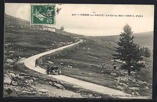 Cpa pierre sur haute - pierre-sur-haute,, col
