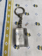 Ancien porte clé clef Roland garros tennis transparent effet verre 