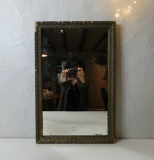 ancien miroir bois et platre 57x38cm
